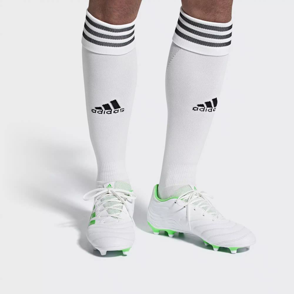 Adidas Copa 19.3 Firm Ground Tacos de Futbol Blancos Para Hombre (MX-11333)